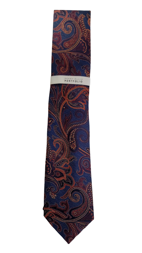 Perry Ellis Portfolio Men's Multicolor Carver Paisley Tie | Perry Ellis Portfolio In Lebanon