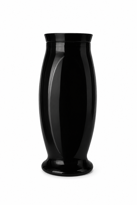 Sigma Glass Black Fulya Vase | Sigma Glass In Lebanon