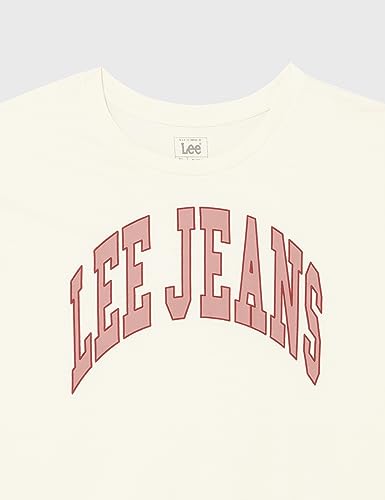 Lee Women's White Ecru Crew Neck T-Shirt | Lee In Lebanon