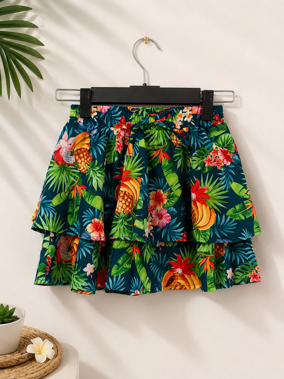 Ativo Girl's Green Floral Skirt | Ativo In Lebanon