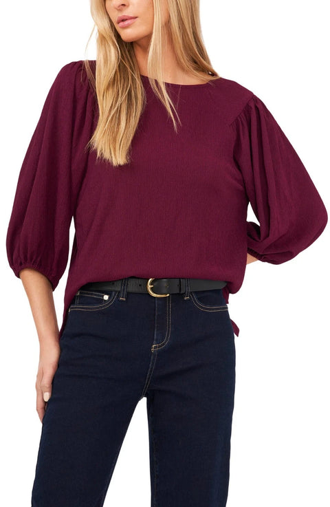 Vince Camuto Women's Plum Puff Sleeve Knit Blouse | Vince Camuto In Lebanon