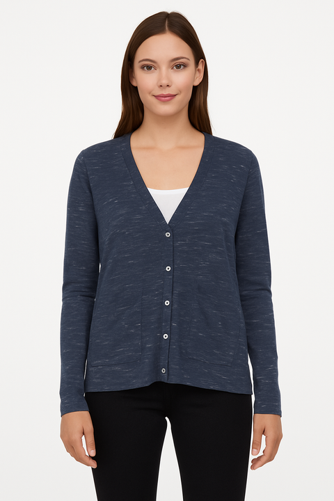 Mango Women's Dark Gray Flecked fine Knit Cardigan |Mango In Lebanon