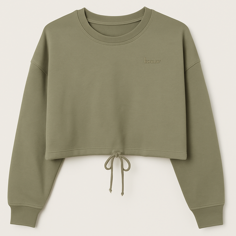 LeGer Women's Green Oversized Sweatshirt | LeGer in Lebanon