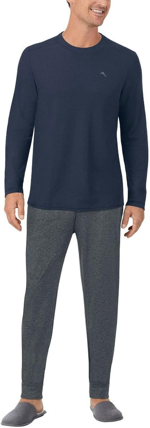 Tommy Bahama Men's Navy & Gray 2 pcs Pajama Set |Tommy Bahama In Lebanon