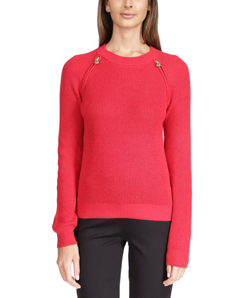 Michael Kors Women's Red Long-Sleeve Blouse | Michael Kors In Lebanon