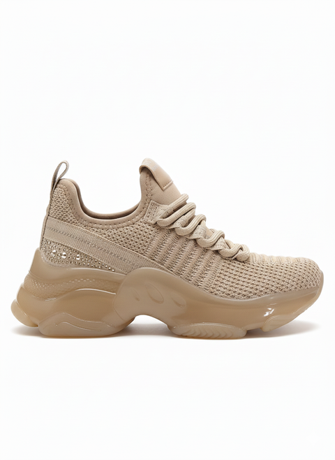 Steve Madden Women's Beige Maxima Sneakers |Steve Madden In Lebanon