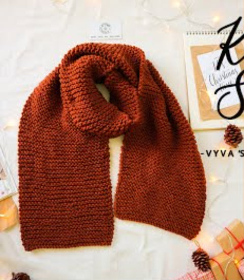 Forever 21 Women's Rust Knitted Fashion Scarf | Forever 21 In Lebanon