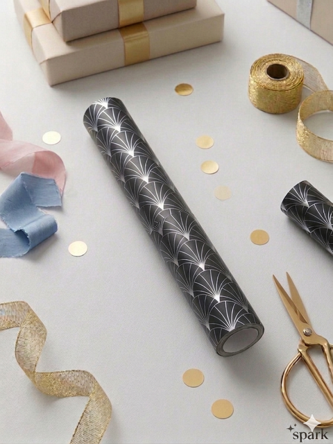 Sinsay Black & Silver Wrapping Paper | Sinsay In Lebanon