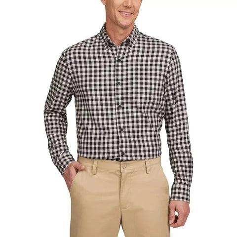 Lands End Men's Multicolor Checkered Long Sleeve Shirt | Lands End In Lebanon