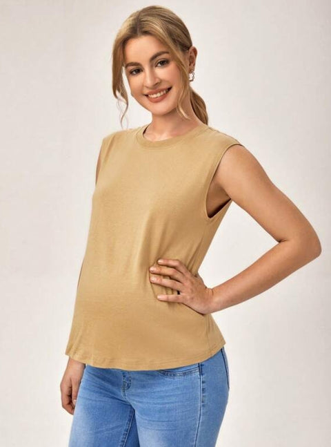 Forever 21 Women's Camel Sleeveless Blouses | Forever 21 In Lebanon