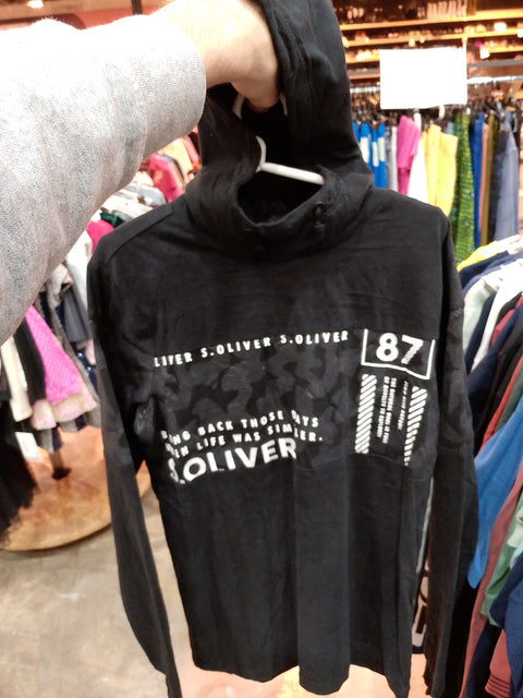 S.Oliver Boy's Black Long-Sleeve Hoodie |S.Oliver in Lebanon