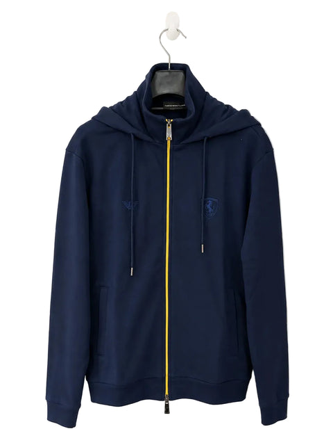 Emporio Armani Women's Navy Ferrari Edition Hooded Sport Jacket | Emporio Armani In Lebanon