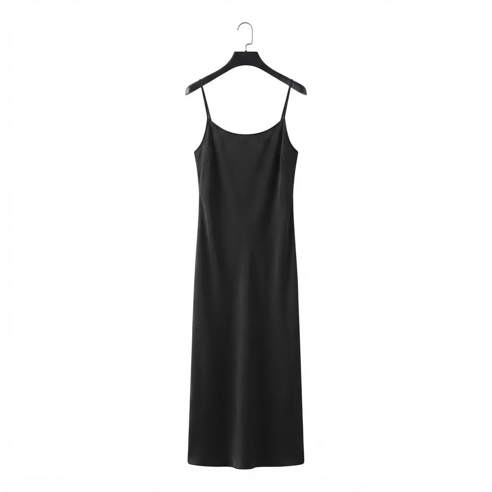 Vince Camuto Women's Black Spaghetti Strap Slip Dress