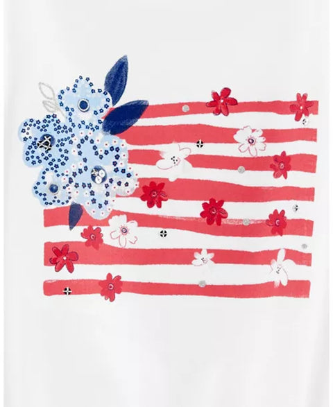 Carter's Girl's White Printed  Blouse | Carter's In Lebanon