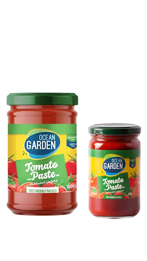 Ocean Garden Tomato Paste Glass Jar 1000g + Tomato Paste 300g (Free) | Ocean Garden In Lebanon