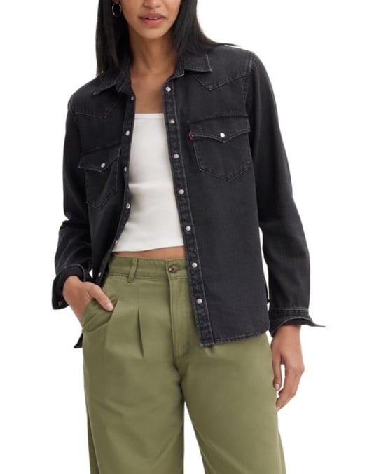 Levi's Women's Black Ultimate Western Denim Shirt | Levi's In Lebanon