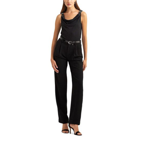 Lauren Ralph Lauren Women's Black Jersey Sleeveless Blouse |Lauren Ralph Lauren In Lebanon