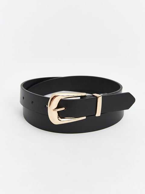 C & A Women's Black Leather Belt | C & A In Lebanon