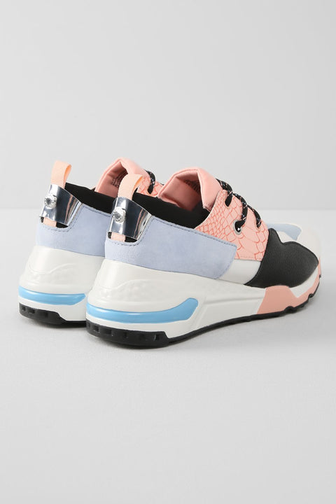 Steve Madden Women's Blue & Pink Cliff Sneaker | Steve Madden In Lebanon