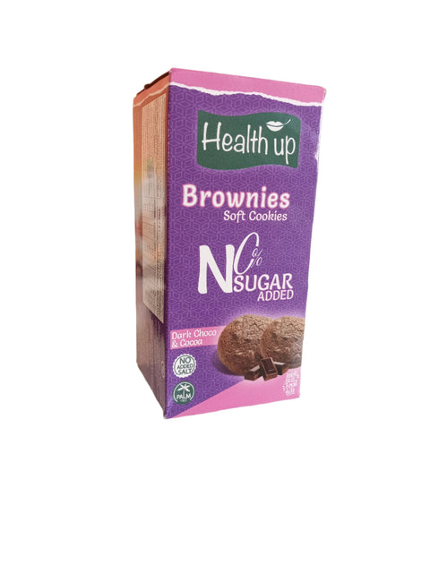 Health Up Brownies Soft cookies No Added Sugar Dark Choco & Cocoa 160g | Health Up In Lebanon