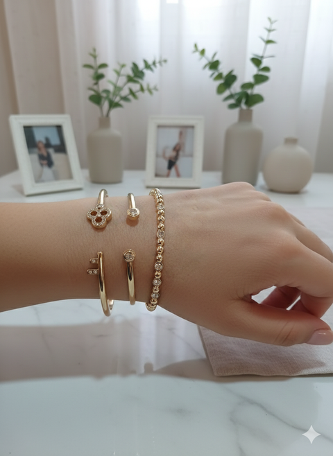 Anne Klein Women's Gold 3-Pcs Set Bangle Bracelets | Anne Klein In Lebanon