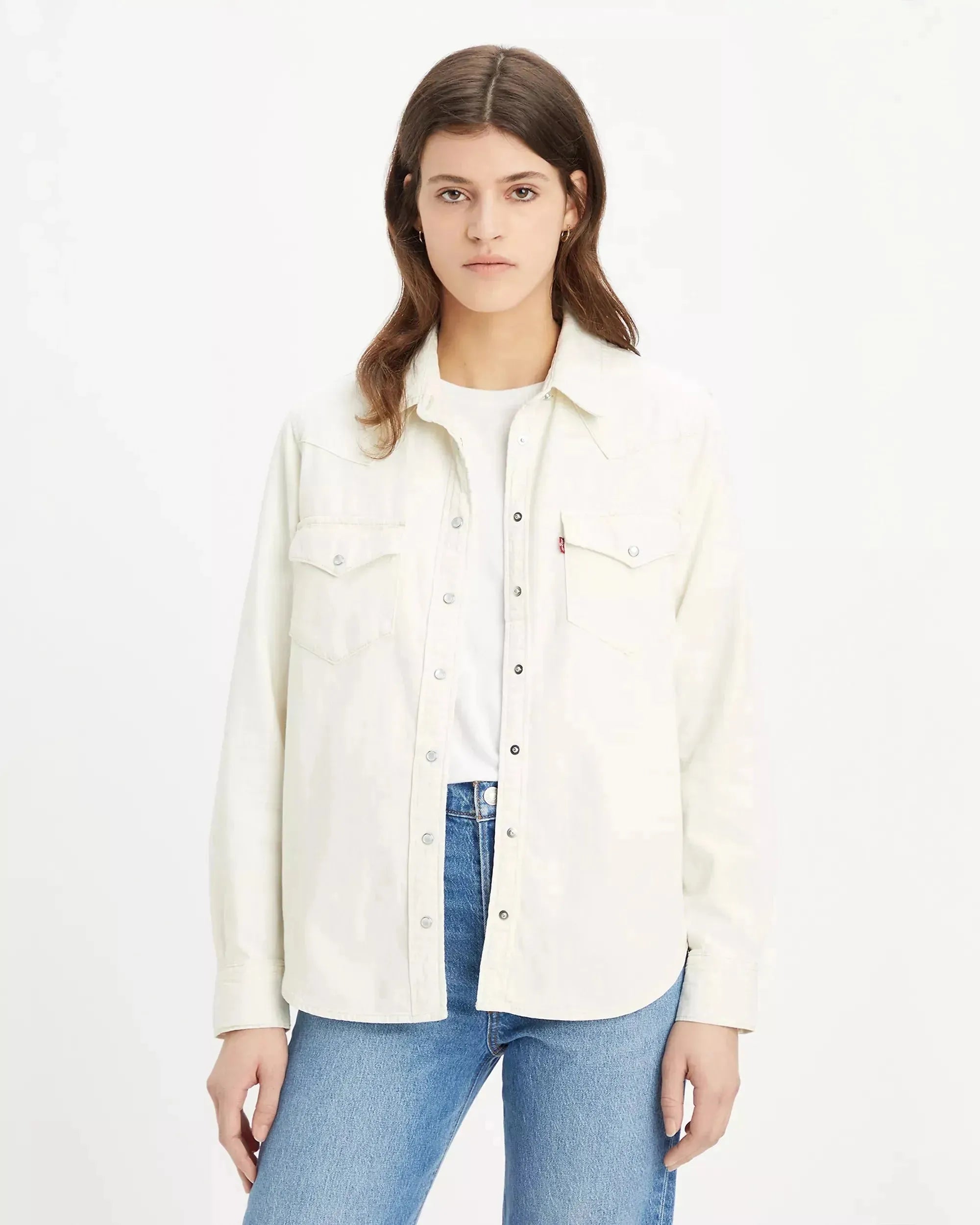 Levi's Women's White Ultimate Western Denim Shirt | Levi's In Lebanon