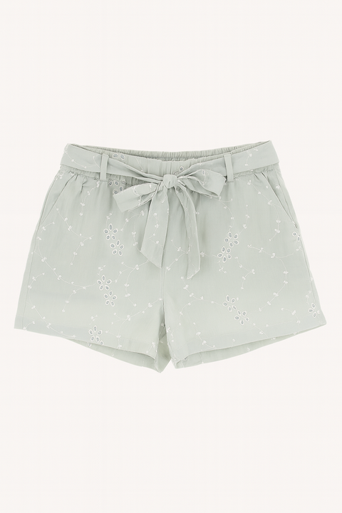 Forever 21 Women's Mint Green White Floral Short | Forever 21 In Lebanon