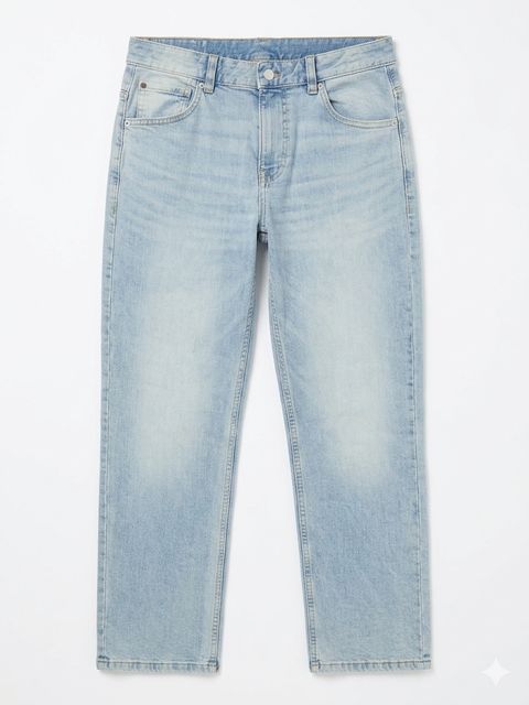 Calvin Klein Jeans Women's Light Blue Loose Fit Straight Leg Jeans|Calvin Klein Jeans In Lebanon