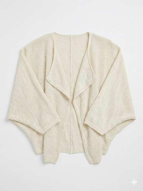 Charanga Girl's Off White Open-Front Cardigan|Charanga In Lebanon