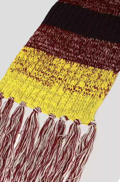 Forever 21 Women's Burgundy Multi Knitted Scarf | Forever 21 In Lebanon
