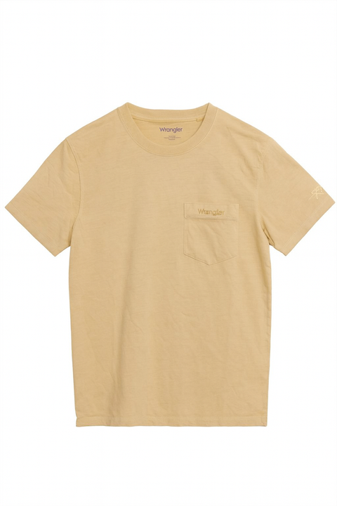 Wrangler Women's Light Yellow Regular T-Shirt | Wrangler In Lebanon