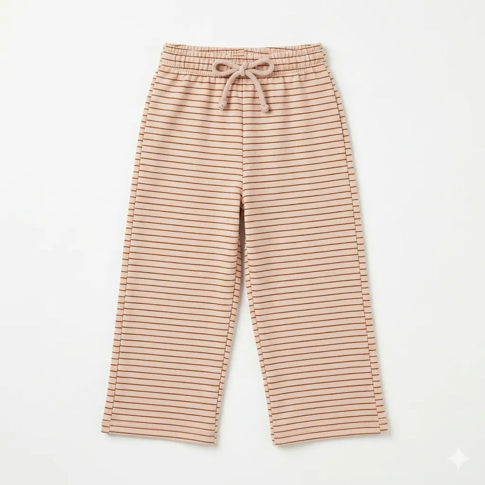 Zara Girl's Dusty Rose Striped Sweatpant|Zara in Lebanon