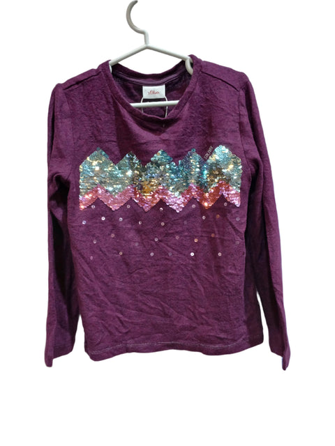 S.Oliver Girl's Purple Long-Sleeve Blouse |S.Oliver in Lebanon
