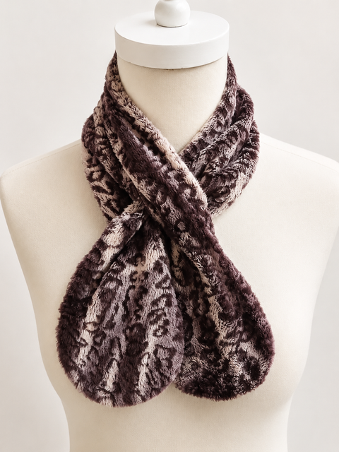 Disney Girl's Purple Fur Scarf | Disney In Lebanon