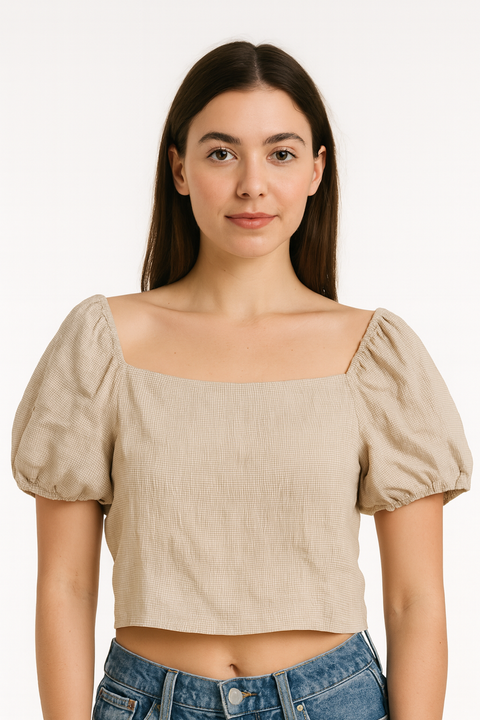 Forever 21 Women's Beige Off The Shoulder Blouse | Forever 21 In Lebanon