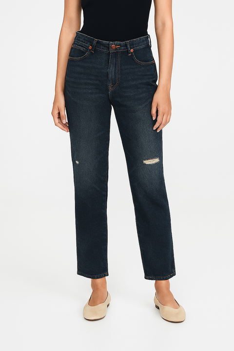Wrangler Women's Dark Blue Denim Jeans | Wrangler In Lebanon