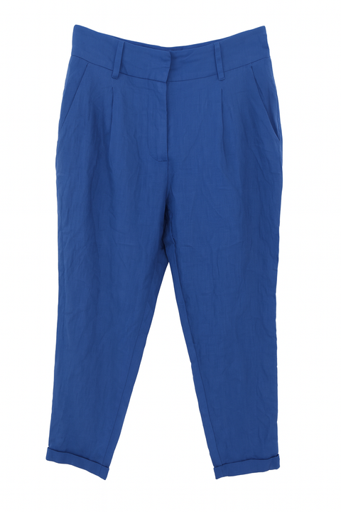 Forever 21 Women's Navy Blue High Rise Pant | Forever 21 In Lebanon