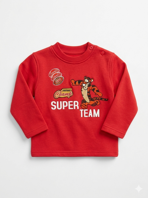 Disney Baby Boy's Red Winnie the Pooh Tigger Long Sleeve Sweatshirt|Disney  In Lebanon