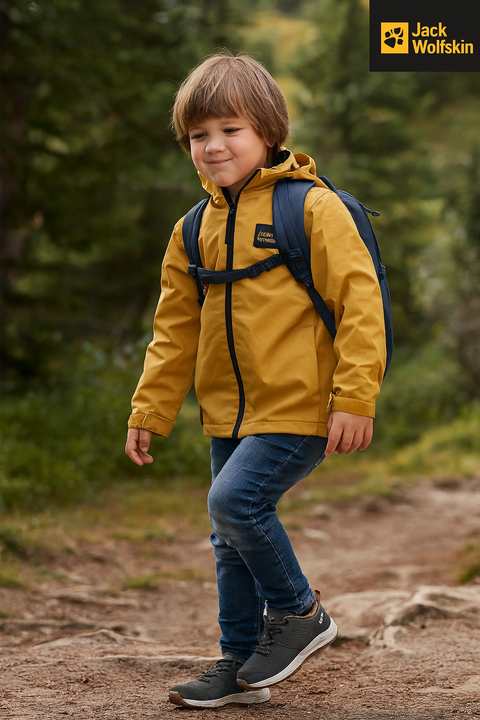Jack Wolfskin Boy's Khaki Woodland 2 Texapore Low K Sneakers |Jack Wolfskin in Lebanon
