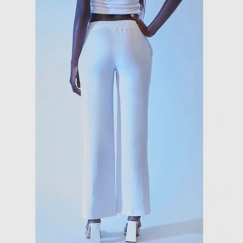 Forever 21 Women's White Wide Leg Pant | Forever 21 In Lebanon