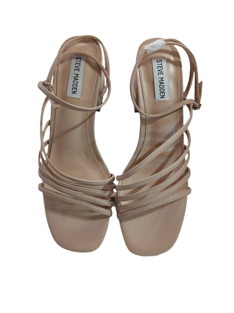 Steve Madden Women's Tan Leather Heeled Sandal | Steve Madden In Lebanon