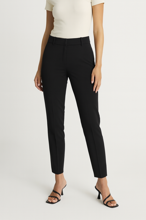 Mango Women's Black Basic Pant |Mango In Lebanon
