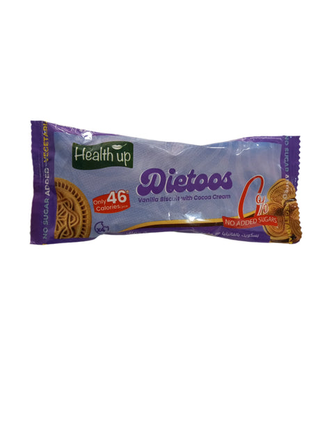 Health Up Sugar Free Dietoos Vanilla Biscuit With Cocoa Cream 44g | Health Up In Lebanon