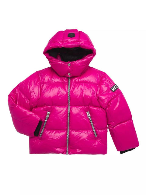 Mackage Girl's Fuchsia Hooded Puffer Long Sleeve Jacket  |Mackage In Lebanon