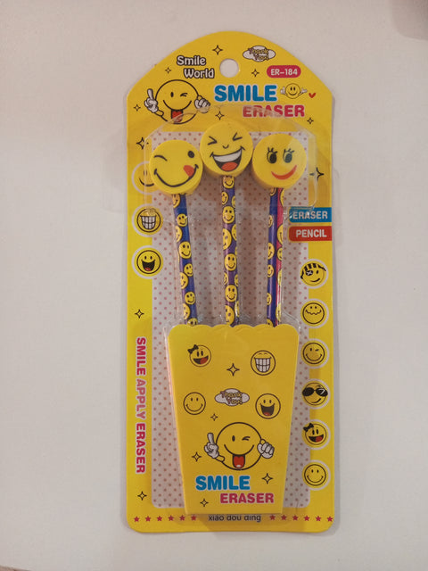 SD Smile World  Pencil with Eraser   (NO:ER-184)