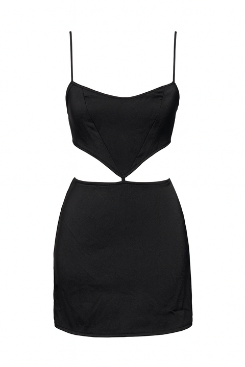 Forever 21 Women's Black Cutout Sleeveless Mini Dress | Forever 21 In Lebanon