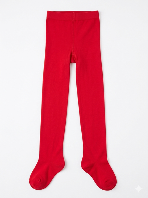 Charanga Baby Girl's Bright Cherry Red Stretch Tights|Charanga In Lebanon