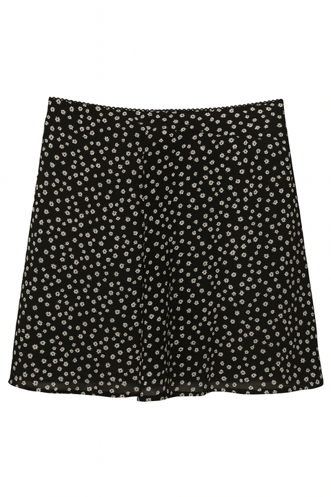 Forever 21 Women's Black & White Floral Print Skirt | Forever 21 In Lebanon