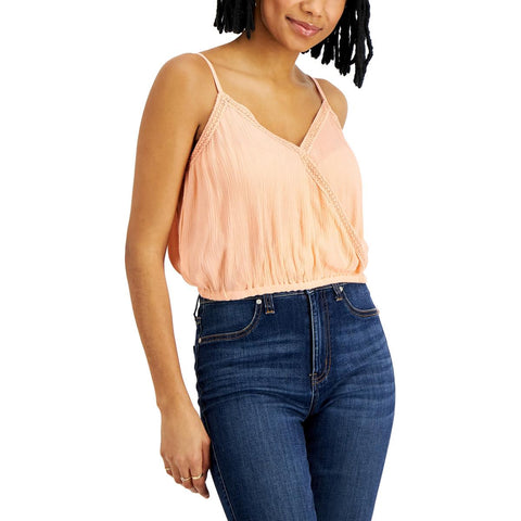 Planet Gold Women's Coral Sleeveless Blouse | Planet Gold In Lebanon
