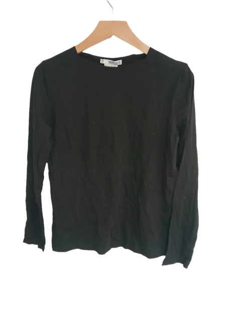 Mango Women's Black Solid Long Sleeve Blouse |Mango In Lebanon
